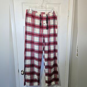 Ariella Red and White Plaid Pants